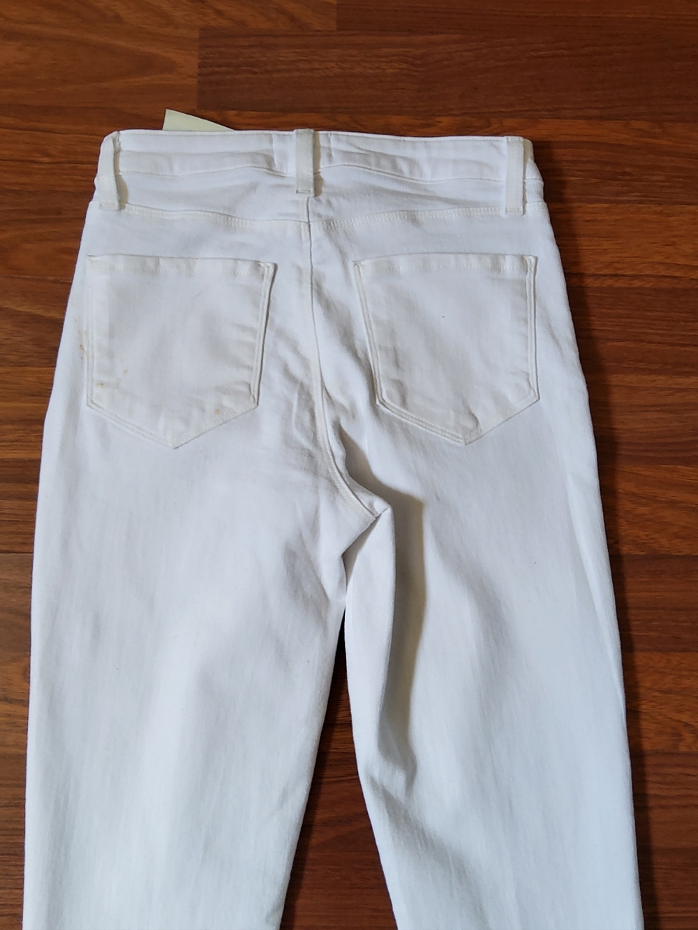 L'Agence Ruth High Rise Straight Jeans in Blanc Size 24 - Picture 7 of 14